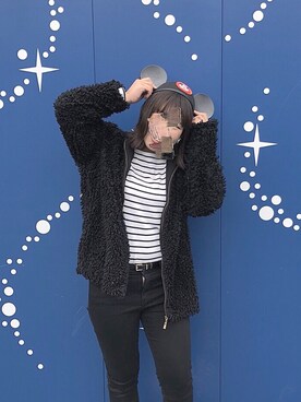 「GRL（グレイル）のアイテム（ノーカラージャケット）」を使った、ｎｏｎｏｋａさん（レディース・158cm）の春コーディネート