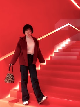 「冬日穿搭」｜废柴阿光さん（レディース・166cm）の冬コーディネート
