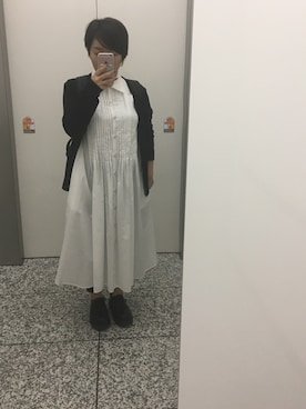 「アイテム（シャツワンピース）」を使った、あべ@虚弱体質さん（レディース・154cm・20代）の秋コーディネート