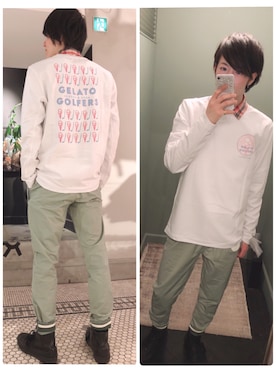 「SCOTCH&SODA（スコッチアンドソーダ）のアイテム」を使った、ikkyuさん（メンズ・180cm）の春コーディネート