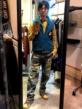 「TANG!（タング）のアイテム」を使った、kenshiro.d22さん（メンズ・175cm）の秋コーディネート