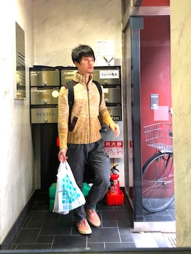 「DOLCE&GABBANA（ドルチェアンドガッバーナ）のアイテム（ニット/セーター）」を使った、kenshiro.d22さん（メンズ・175cm）の冬コーディネート