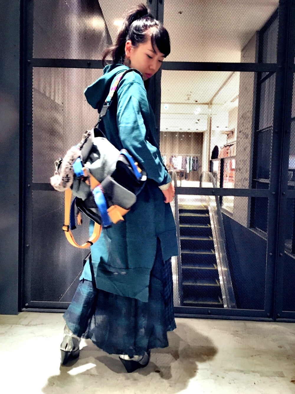 「DIESELのWOMEN’S　ドレス（ワンピース、ブラック系）」を使った、Nishimuraさん（レディース・162cm）の夏コーディネートの1枚目の写真