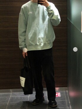 「OVER(ALL)（オーヴァーオール）のアイテム」を使った、たさん（メンズ・183cm）の春コーディネート