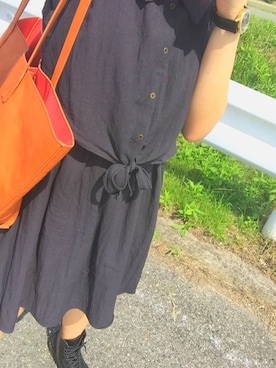 「マーチン」｜「アイテム（アナログ腕時計）」を使った、h_____さん（レディース・155cm）の夏コーディネート