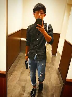 「アイテム（PC・スマホグッズ/家電）」を使った、けいすけさん（メンズ・163cm・20代）の夏コーディネート