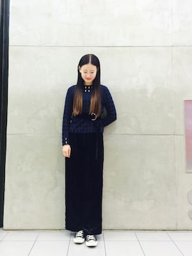 「RBS（アールビーエス）のアイテム」を使った、たてやんさん（レディース・168cm）の冬コーディネート