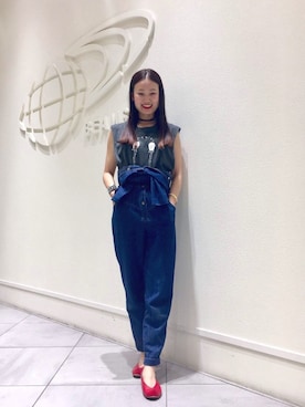 「アイテム（チョーカー）」を使った、たてやんさん（レディース・168cm）の夏コーディネート