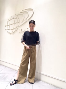 「black」｜たてやんさん（レディース・168cm）の夏コーディネート