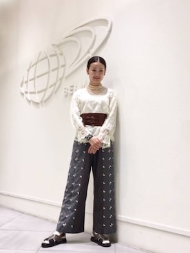 「RBS（アールビーエス）のアイテム」を使った、たてやんさん（レディース・168cm）の秋コーディネート