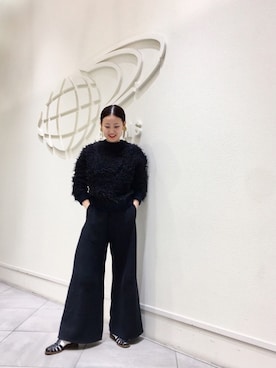 「アイテム（イヤリング）」を使った、たてやんさん（レディース・168cm）の冬コーディネート