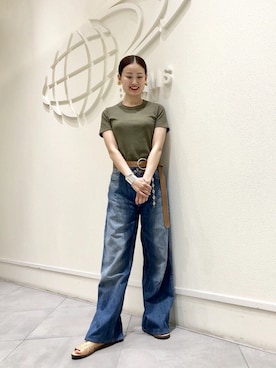 「CHAMULA（チャムラ）のアイテム」を使った、たてやんさん（レディース・168cm）の夏コーディネート