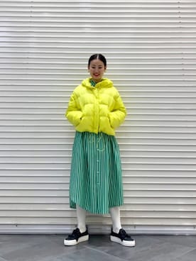 「アイテム（スリッポン）」を使った、たてやんさん（レディース・168cm）の冬コーディネート