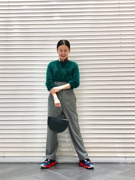 「MARROW（マロウ）のアイテム（バッグ）」を使った、たてやんさん（レディース・168cm）の冬コーディネート