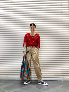 「maturely（マチュアリー）のアイテム」を使った、たてやんさん（レディース・168cm）の春コーディネート