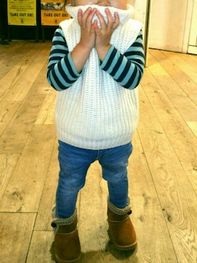 うーみんさん（キッズ・80cm）の冬コーディネート