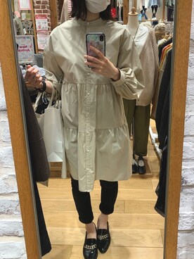 「UNIQLO（ユニクロ）のウルトラストレッチジーンズ（デニムパンツ）」を使った、hiiit0miさん（レディース・162cm・20代）の春コーディネート