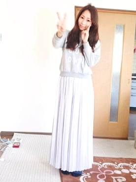「夢展望（ユメテンボウ）のアイテム（スウェット）」を使った、maiさん（レディース・162cm）の春コーディネート