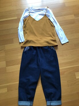 「SNOWPY（スノウピー）のアイテム」を使った、りんさん（レディース・160cm）の春コーディネート