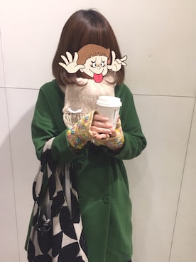 「chambre de charme（シャンブルドゥシャーム）のアイテム（ジャケット/アウター）」を使った、irhncdrさん（レディース・158cm）の秋コーディネート