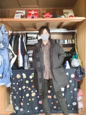 「Lui's（ルイス）のアイテム（ダウンジャケット/コート）」を使った、社会人3年目さん（メンズ・173cm）の冬コーディネート