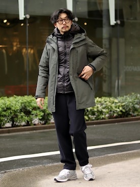 「スタッフセンバツ」｜「アイテム（ブルゾン）」を使った、タカハシ ヒロキさん（メンズ・173cm）の冬コーディネート