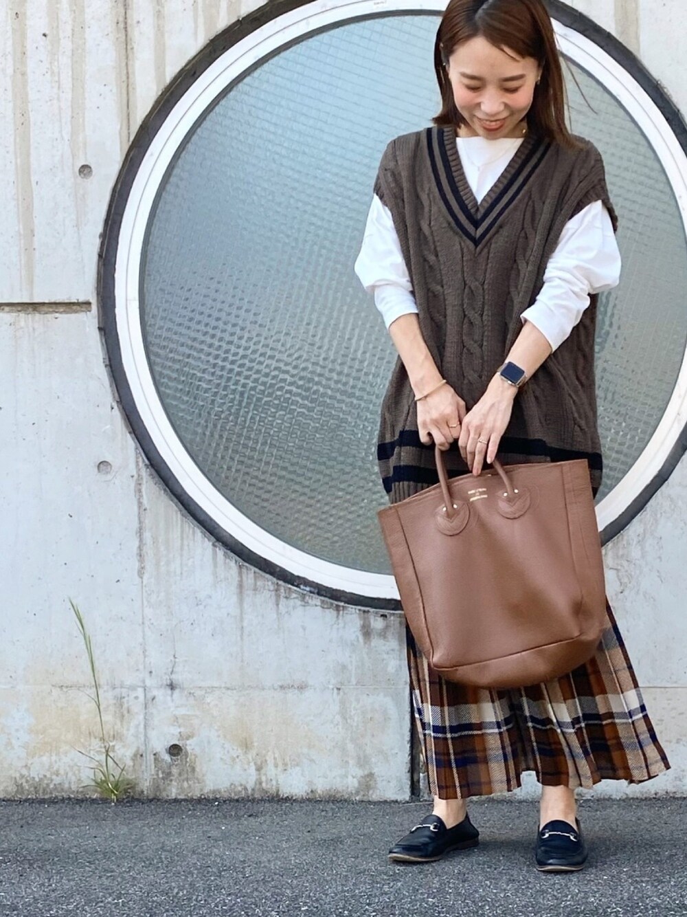 Spick & Span（スピックアンドスパン）の「チェックプリーツスカート  