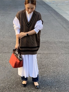 Oldderby Knitwear】 ニットベスト◇を使った人気ファッション