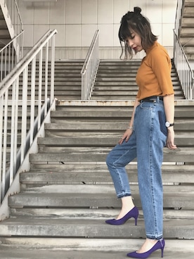 「SOMETHING（サムシング）のアイテム」を使った、ジ マさん（レディース・162cm）の夏コーディネート