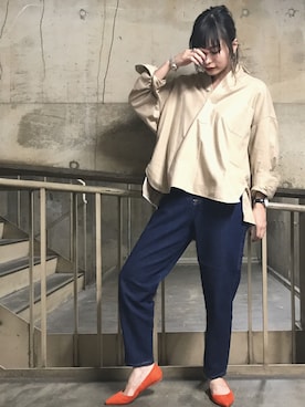 「SOMETHING（サムシング）のアイテム」を使った、ジ マさん（レディース・162cm）の夏コーディネート