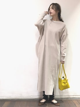 Adam Et Rope アダムエロペ の 裏毛スウェットワンピース ワンピース Wear