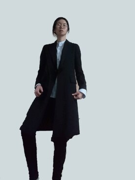 「ロングジャケット」｜「アイテム（ブーツ）」を使った、圭さん（レディース・174cm）の春コーディネート
