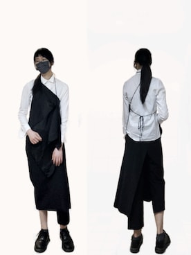 「Yohji Yamamoto（ヨウジヤマモト）のアイテム（キャミソール）」を使った、圭さん（レディース・174cm）の春コーディネート