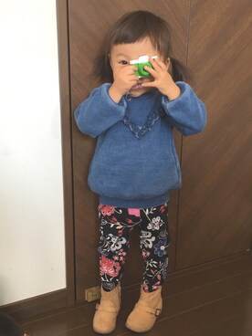 SAHOさん（キッズ・80cm）の冬コーディネート