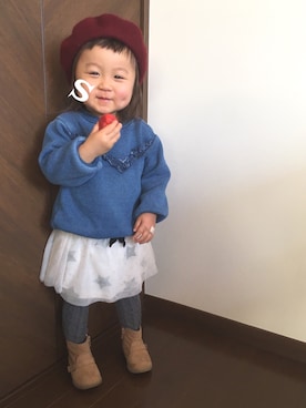 SAHOさん（キッズ・80cm）の冬コーディネート