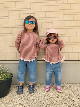 SAHOさん（キッズ・100cm）の春コーディネート