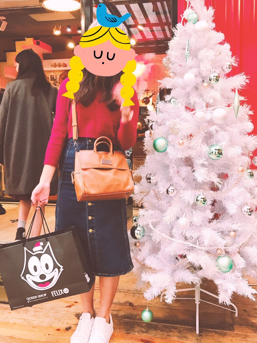 「MIRYOKUのアイテム（バッグ、ブラウン系）」を使った、Uraniaさん（レディース・160cm）の冬コーディネートの1枚目の写真