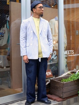 「MASTER&Co（マスターアンドコー）のアイテム（パンツ）」を使った、shigeさん（メンズ・170cm）の夏コーディネート