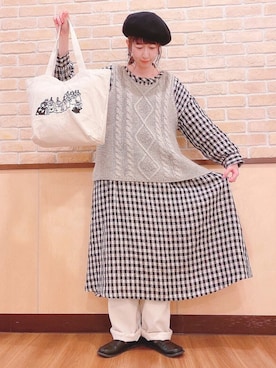 koeda𖡼.𖤣𖥧さん（レディース・158cm）の秋コーディネート