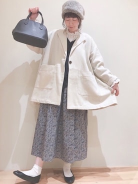 koeda𖡼.𖤣𖥧さん（レディース・158cm）の秋コーディネート