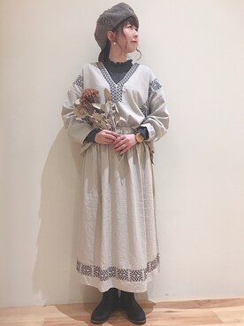 koeda𖡼.𖤣𖥧さん（レディース・158cm）の秋コーディネート