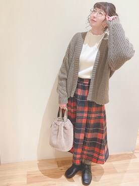 koeda𖡼.𖤣𖥧さん（レディース・158cm）の秋コーディネート