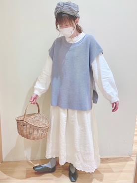 koeda𖡼.𖤣𖥧さん（レディース・158cm）の冬コーディネート