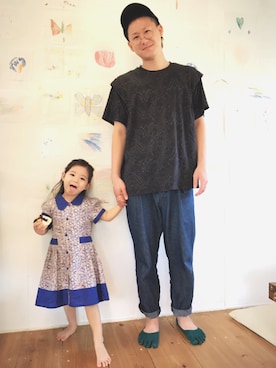 「CLANE（クラネ）のアイテム」を使った、Joichi Yamaさん（キッズ・100cm）の春コーディネート