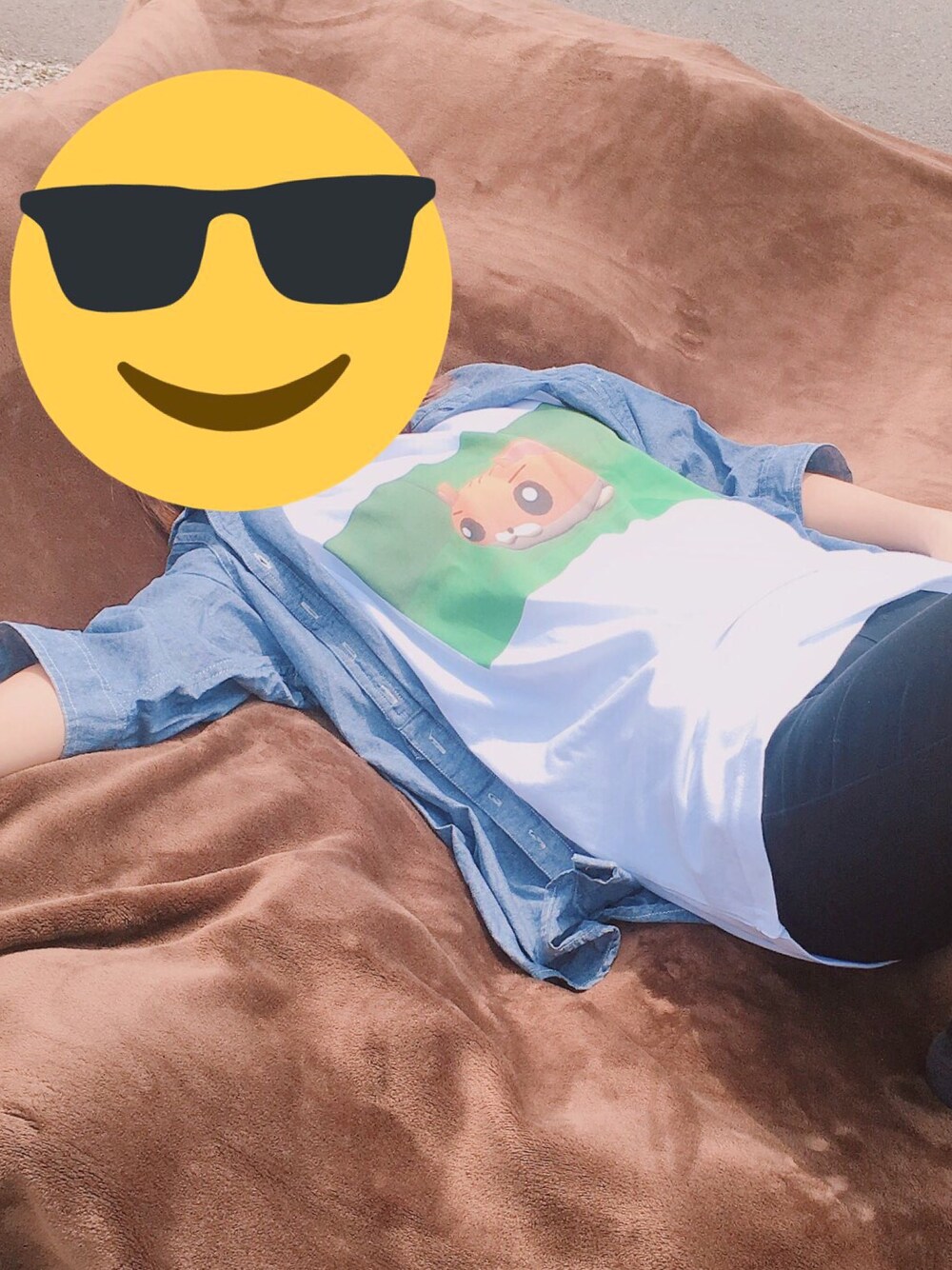 「イケてるねさくらちゃん」｜「かめきちオリジナルブランドのアイテム（Tシャツ/カットソー、ホワイト系）」を使った、かめキチ🍊さん（レディース・149cm）の春コーディネートの1枚目の写真