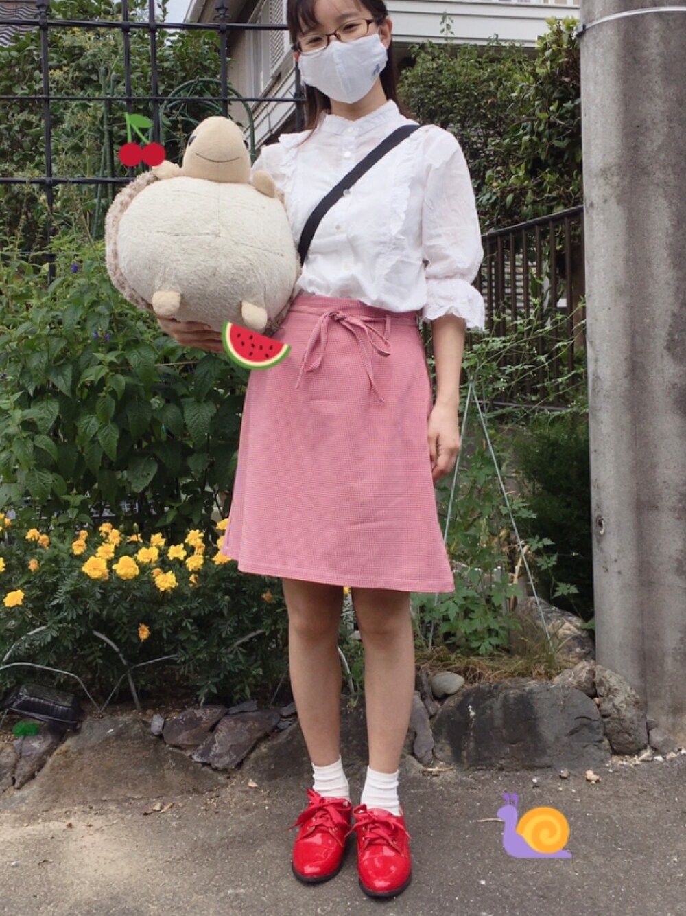 「水族館のアイテム（雑貨/ホビー、ベージュ系）」を使った、かめキチ🍊さん（レディース・149cm）の夏コーディネートの1枚目の写真