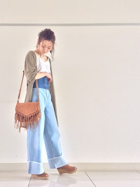「アイテム（アンサンブル）」を使った、mi-n*さん（レディース・158cm）の夏コーディネート