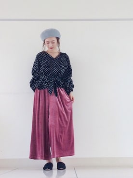 「カシュクール」｜「アイテム（アンサンブル）」を使った、mi-n*さん（レディース・158cm）の夏コーディネート