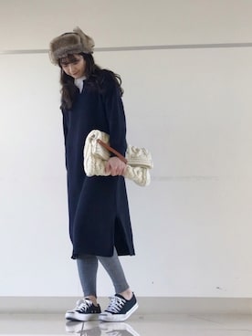 mi-n*さん（レディース・158cm）の冬コーディネート