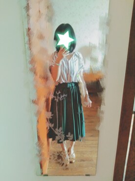 「日系极简」｜「アイテム（バレエシューズ）」を使った、Reikoringringringさん（レディース・163cm）の夏コーディネート
